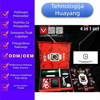 Pametni sat s igranom konzolom, Bluetooth pozivi, krokomjer, praćenje otkucaja srca i zasićenja kisikom, praćenje sna