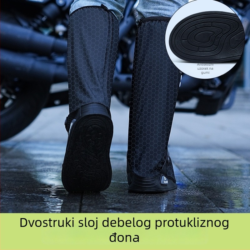Cipele zaštitne navlake PVC, vodootporne, visoki cijev dizajn, otporne na habanje, prozračne