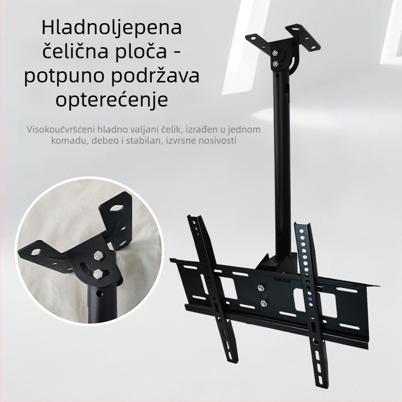 Izvlačni stropni nosač za televizor, prilagodljivi stropni nosač za ugradnju, pomični viseći držač.