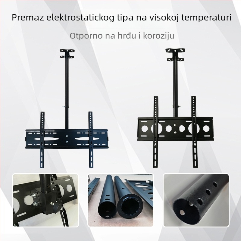 Izvlačni stropni nosač za televizor, prilagodljivi stropni nosač za ugradnju, pomični viseći držač.