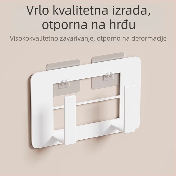 Organizator za usmjerivač i set-top kutiju – 6-slojni mini stalak za zid ili stol, potreban sklapanje