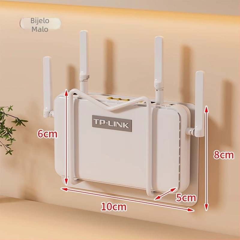Organizator za usmjerivač i set-top kutiju – 6-slojni mini stalak za zid ili stol, potreban sklapanje