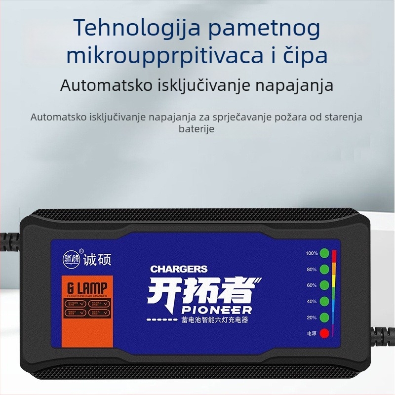 Punjač za električna vozila s automatskim isključivanjem i impulznom popravom – izlaz DC 60V, 20A, ulaz AC 220V, za baterije, Chengshuo