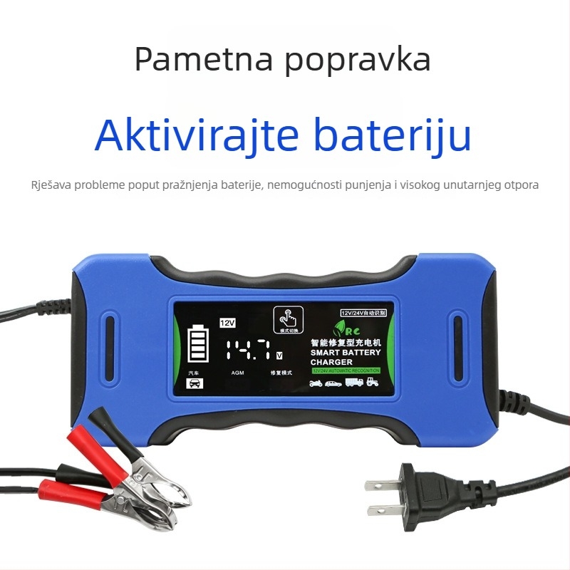 Hipws Univerzalni punjač baterija 12-24V, inteligentno automatsko punjenje s automatskim isključivanjem, ulaz AC 90-240V, izlaz 4.2-29V