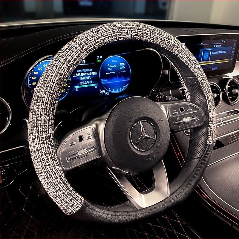 Auto jastuk za sjedalo, prozračni ljetni lan, univerzalno za četiri sezone, jednoplošni dizajn, površina Ice Silk, punilo od svilenih vlakana, ventilacija