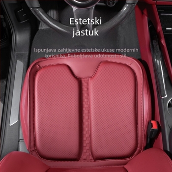 Podložak za auto sjedalo, jednoplošna, ventilirana, punjenje od down cotton, koža NAPPA velur, za sve sezone