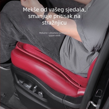 Podložak za auto sjedalo, jednoplošna, ventilirana, punjenje od down cotton, koža NAPPA velur, za sve sezone