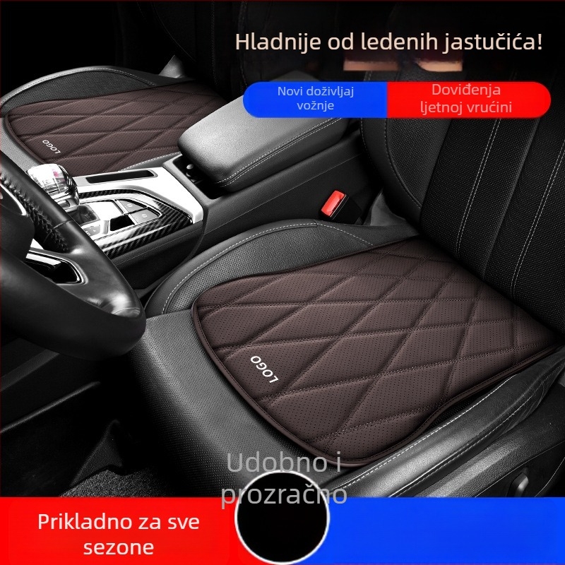 Pichi Napa kožni jastučić za auto sjedalo – četverosezonski ventilirani jastučić s visokoelastičnim punilom