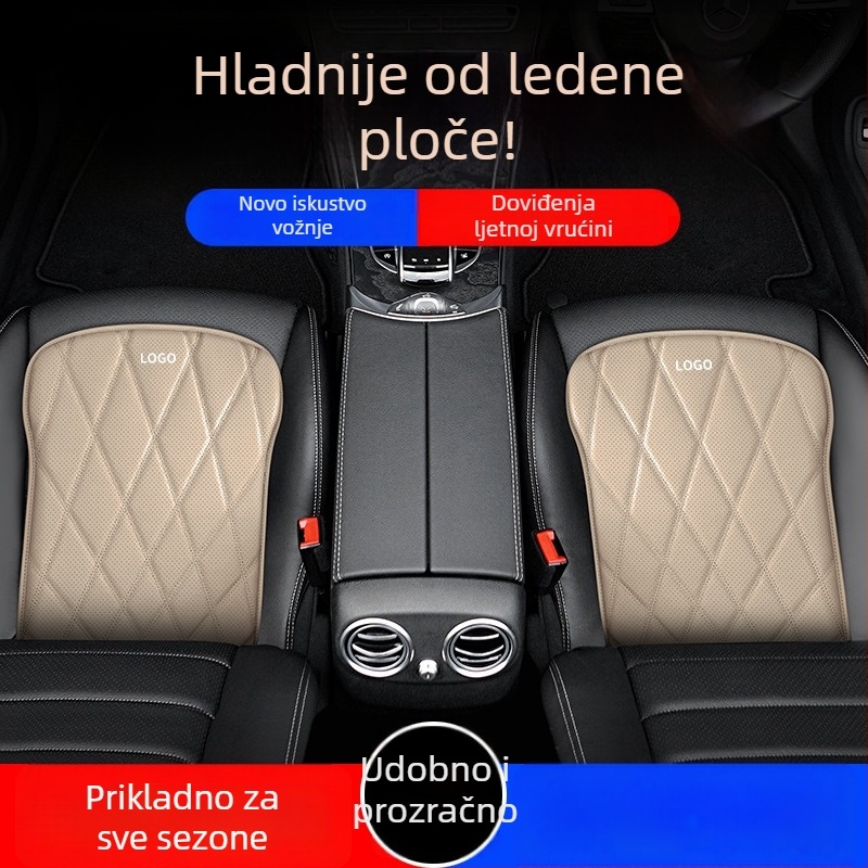 Pichi Napa kožni jastučić za auto sjedalo – četverosezonski ventilirani jastučić s visokoelastičnim punilom