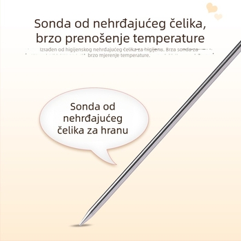 Digitalni termometar za kuhinju i dječju kupku — tekućine: voda, mlijeko, čaj, hrana