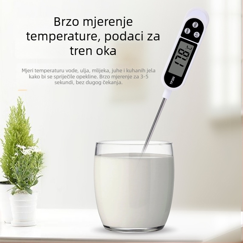 Digitalni termometar za kuhinju i dječju kupku — tekućine: voda, mlijeko, čaj, hrana