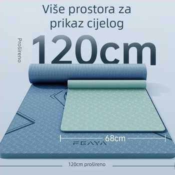 Joga podloga – ekstra debela, protiv klizanja, zvukospojena i otporna na udare; materijal: TPE, debljina: 4.5 mm, težina: 2 kg, marka: ai