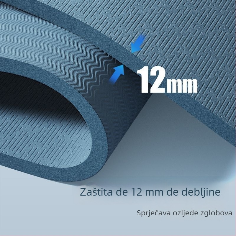 Joga podloga – ekstra debela, protiv klizanja, zvukospojena i otporna na udare; materijal: TPE, debljina: 4.5 mm, težina: 2 kg, marka: ai