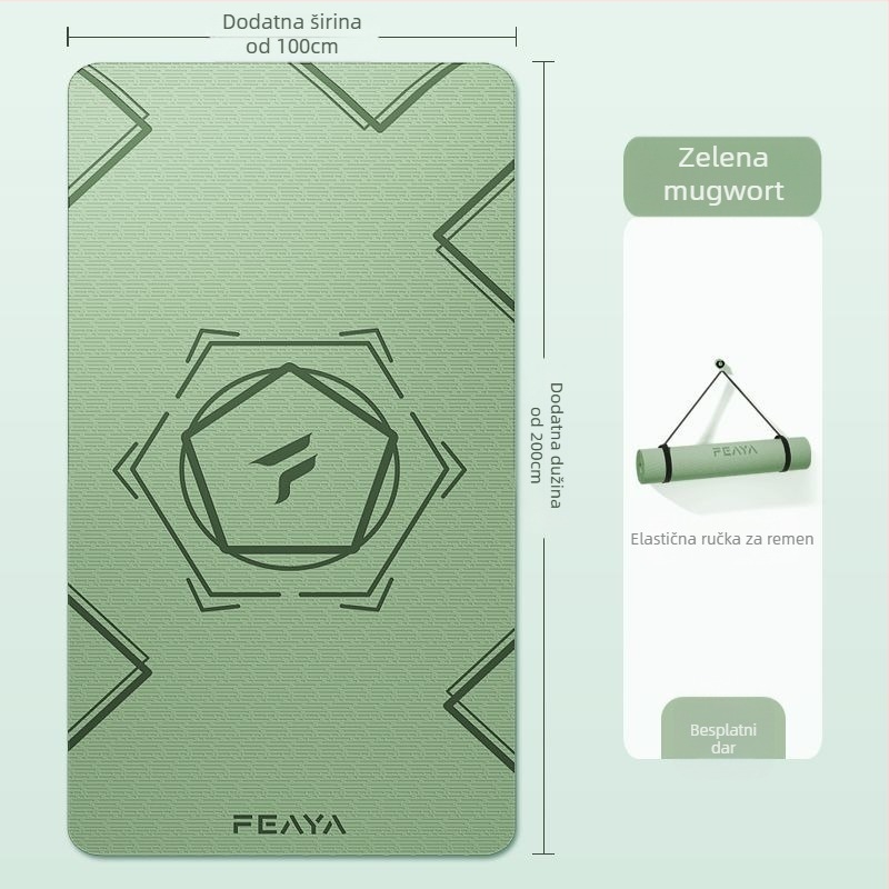 Joga podloga – ekstra debela, protiv klizanja, zvukospojena i otporna na udare; materijal: TPE, debljina: 4.5 mm, težina: 2 kg, marka: ai
