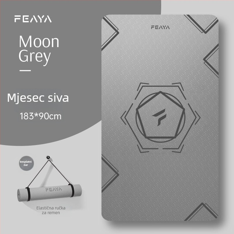 Joga podloga – ekstra debela, protiv klizanja, zvukospojena i otporna na udare; materijal: TPE, debljina: 4.5 mm, težina: 2 kg, marka: ai