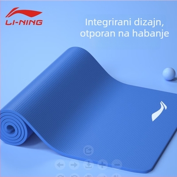 Li Ning joga prostirka za fitness — EVA, 8 mm debljina, 1 kg težina, protuklizna, široka i debela konstrukcija