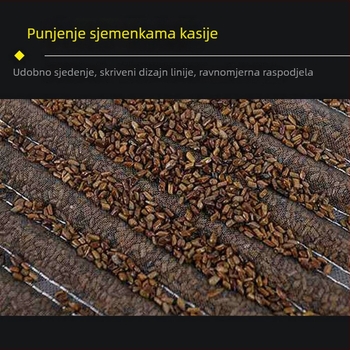 Jastučić za sjedalo automobila s Cassia sjemenkama, univerzalan za sve sezone, prozračan, protuklizan Ice Silk materijal