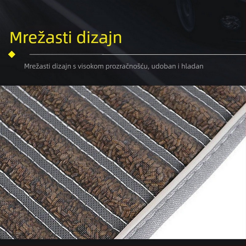 Jastučić za sjedalo automobila s Cassia sjemenkama, univerzalan za sve sezone, prozračan, protuklizan Ice Silk materijal