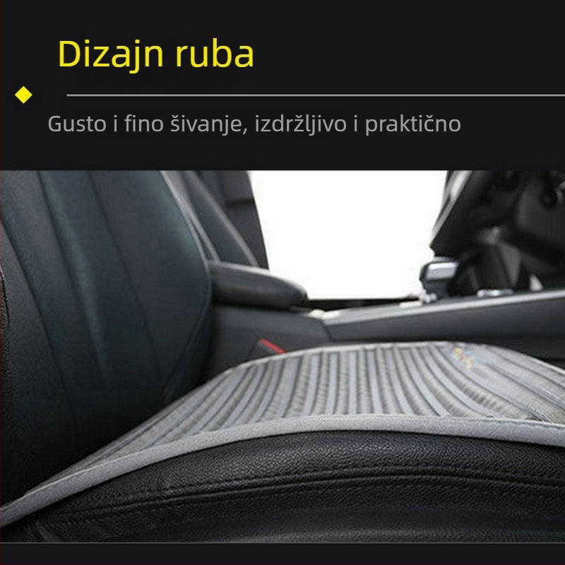 Jastučić za sjedalo automobila s Cassia sjemenkama, univerzalan za sve sezone, prozračan, protuklizan Ice Silk materijal