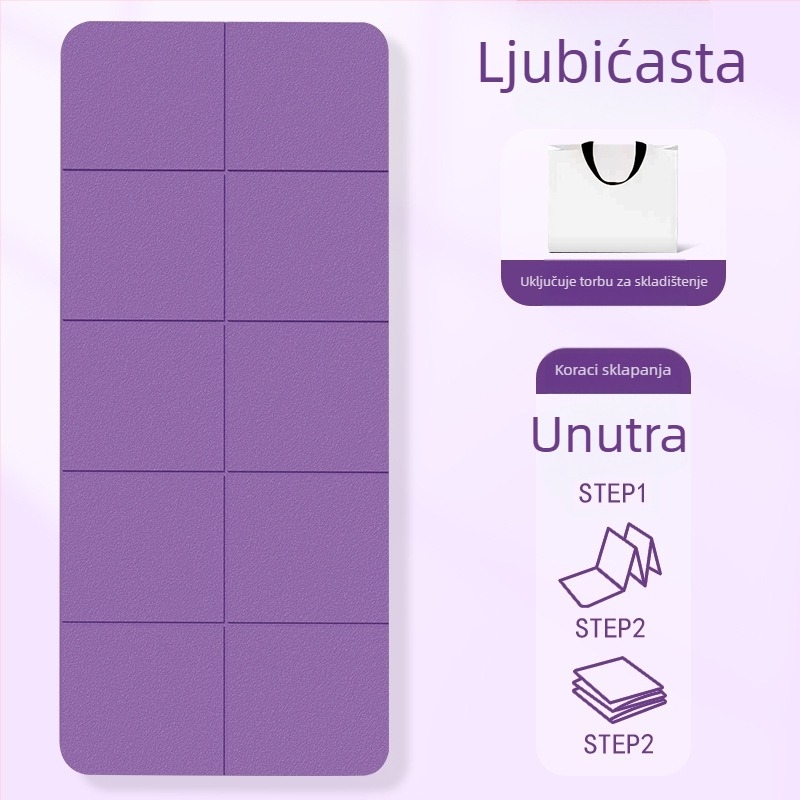 Joga podloga za vježbanje, materijal TPE, težina 500-1200 g, debljina 6 mm