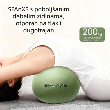 Pilates lopta Pro, debela otporna na probijanje, PVC, 380 g