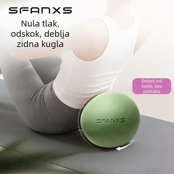 Pilates lopta Pro, debela otporna na probijanje, PVC, 380 g