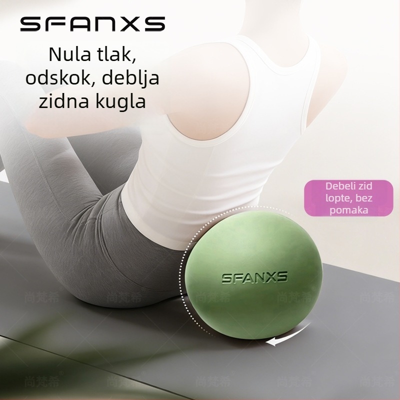 Pilates lopta Pro, debela otporna na probijanje, PVC, 380 g