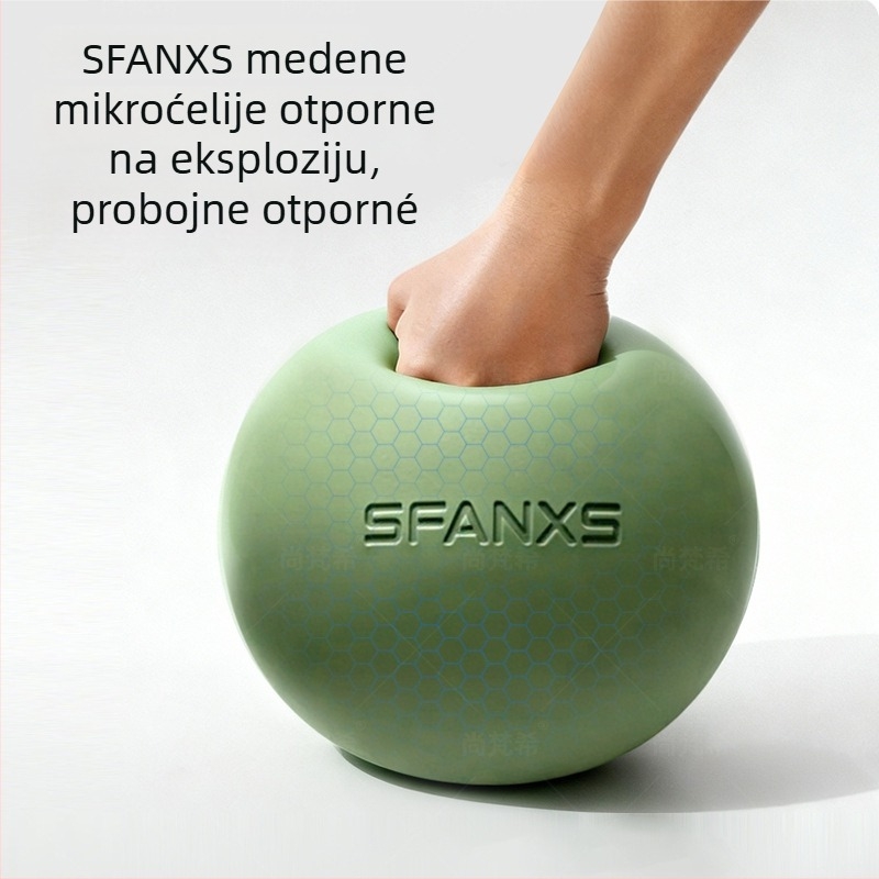 Pilates lopta Pro, debela otporna na probijanje, PVC, 380 g