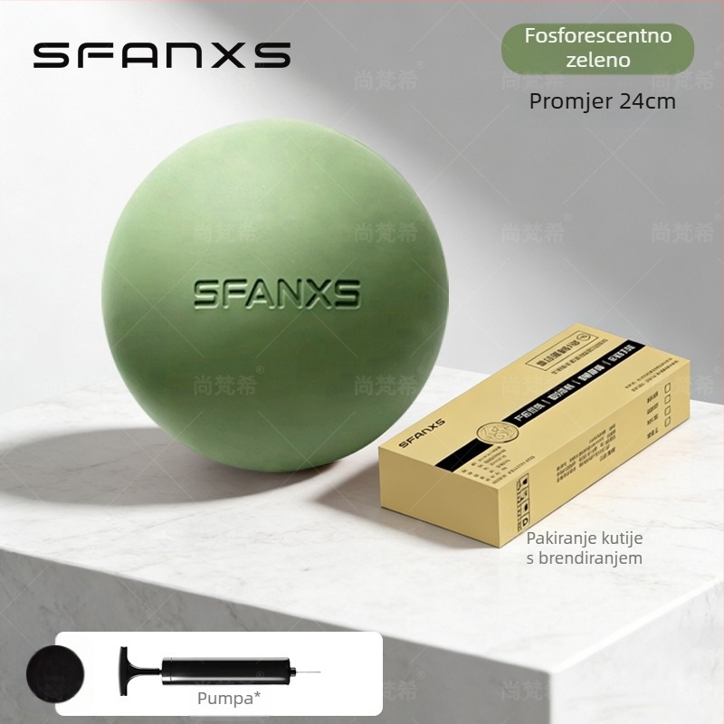 Pilates lopta Pro, debela otporna na probijanje, PVC, 380 g