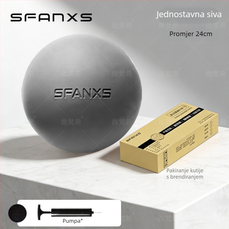 Pilates lopta Pro, debela otporna na probijanje, PVC, 380 g