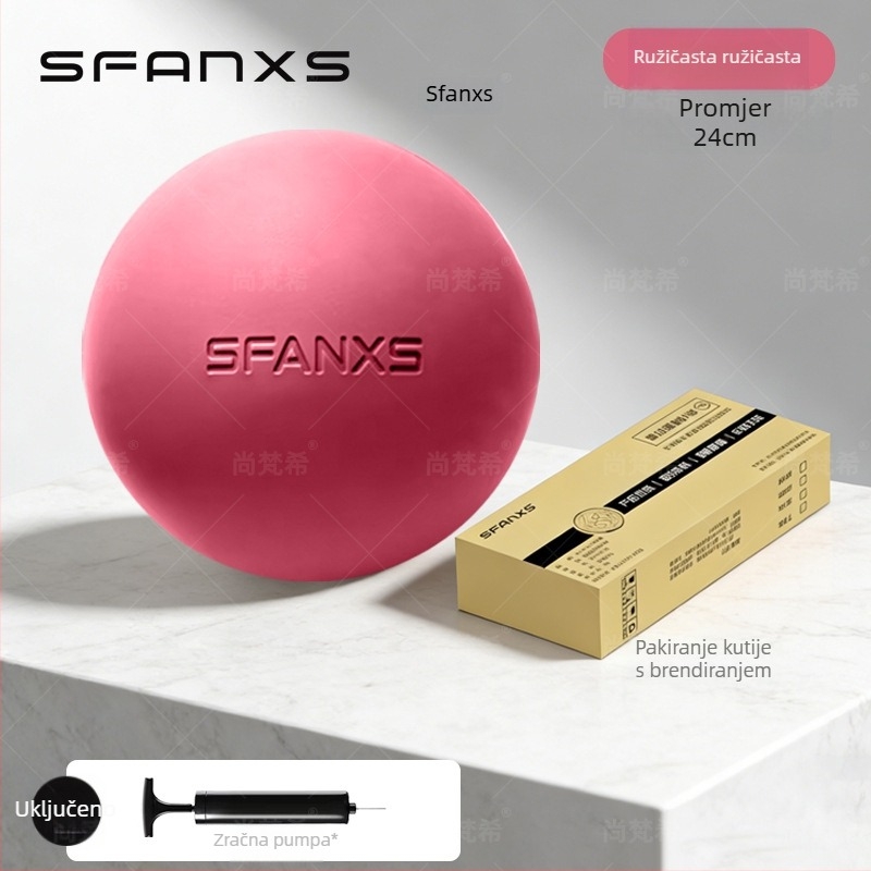 Pilates lopta Pro, debela otporna na probijanje, PVC, 380 g