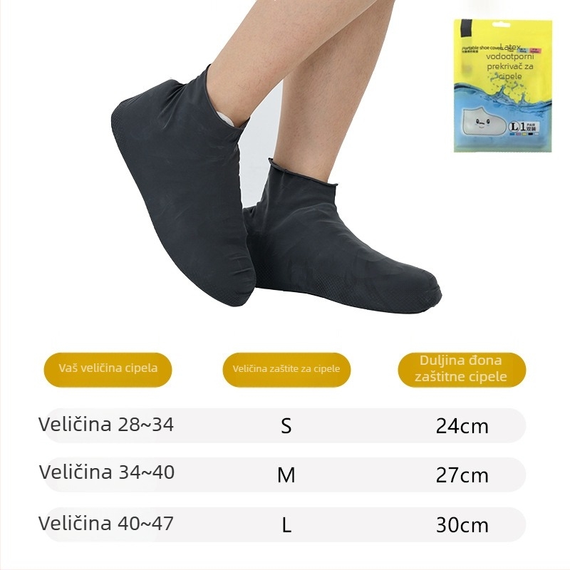 Cipne navlake od prirodnog lateksa, vodootporne, univerzalna prilagodba, debljina 60 g, težina 65 g