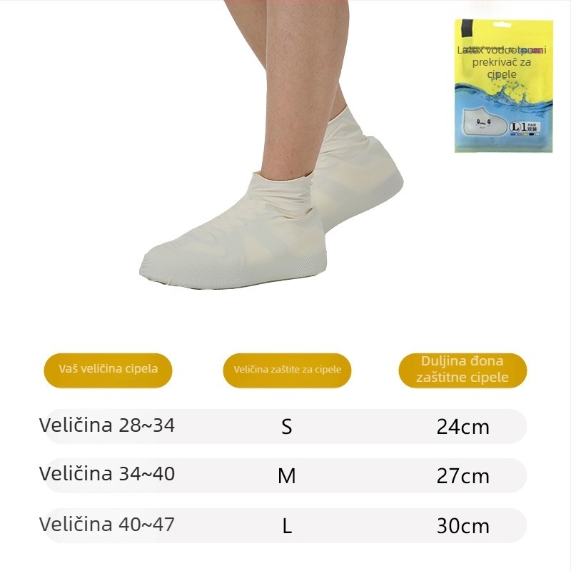 Cipne navlake od prirodnog lateksa, vodootporne, univerzalna prilagodba, debljina 60 g, težina 65 g
