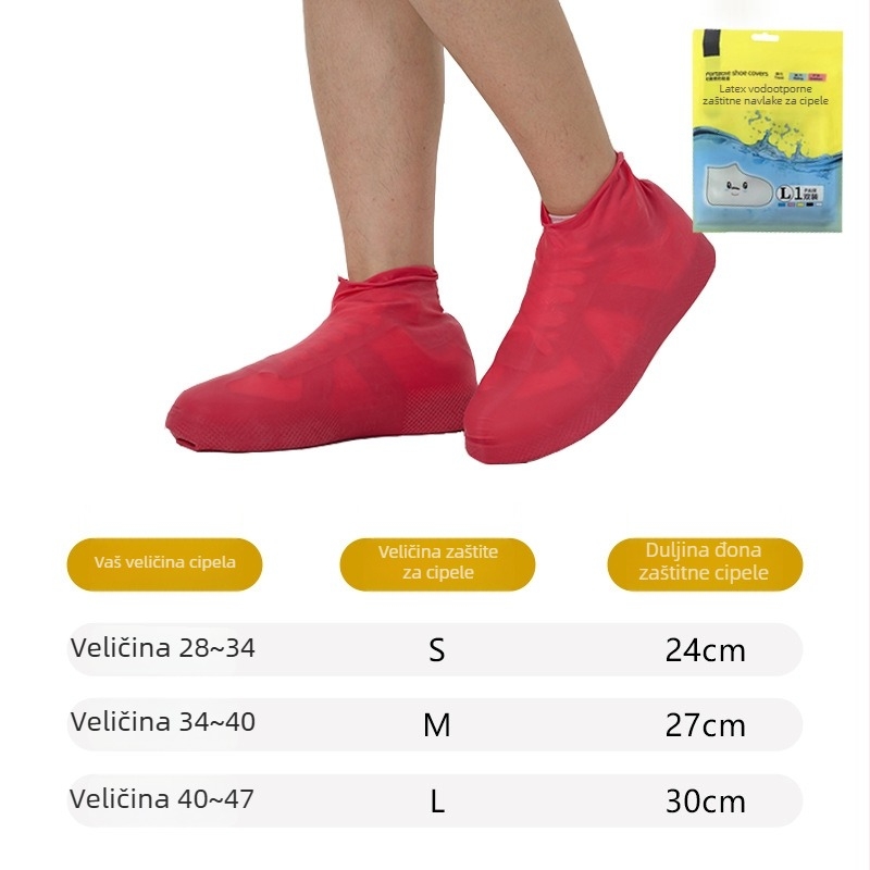 Cipne navlake od prirodnog lateksa, vodootporne, univerzalna prilagodba, debljina 60 g, težina 65 g