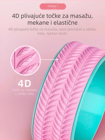 Joga kotač s otvorenim leđima za istezanje – za početnike, fitness oprema, PP materijal, marka Shaking of the Ground