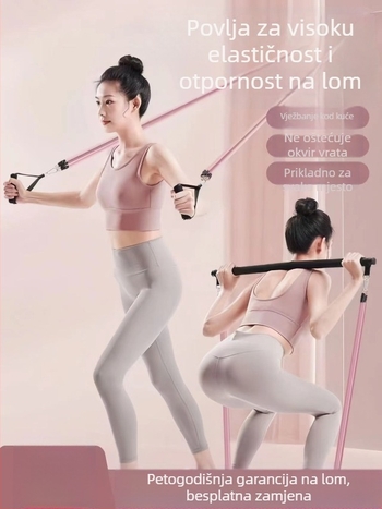 Višefunkcionalni elastični pojas za istezanje i joga konopac za trening leđa i ramena
