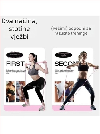 Višefunkcionalni elastični pojas za istezanje i joga konopac za trening leđa i ramena