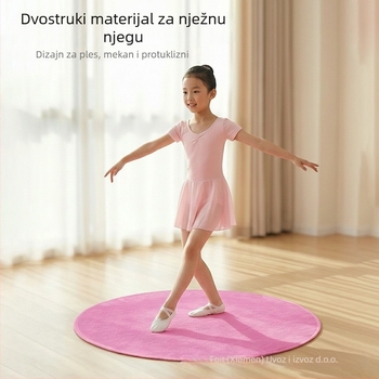 EVA podloga za preskakanje užeta, protuklizna, tiha, kružnog oblika, debljina 0.9 cm, težina 500 g, pogodna za trčanje i fitness