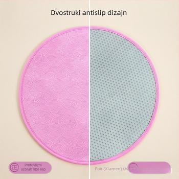 EVA podloga za preskakanje užeta, protuklizna, tiha, kružnog oblika, debljina 0.9 cm, težina 500 g, pogodna za trčanje i fitness