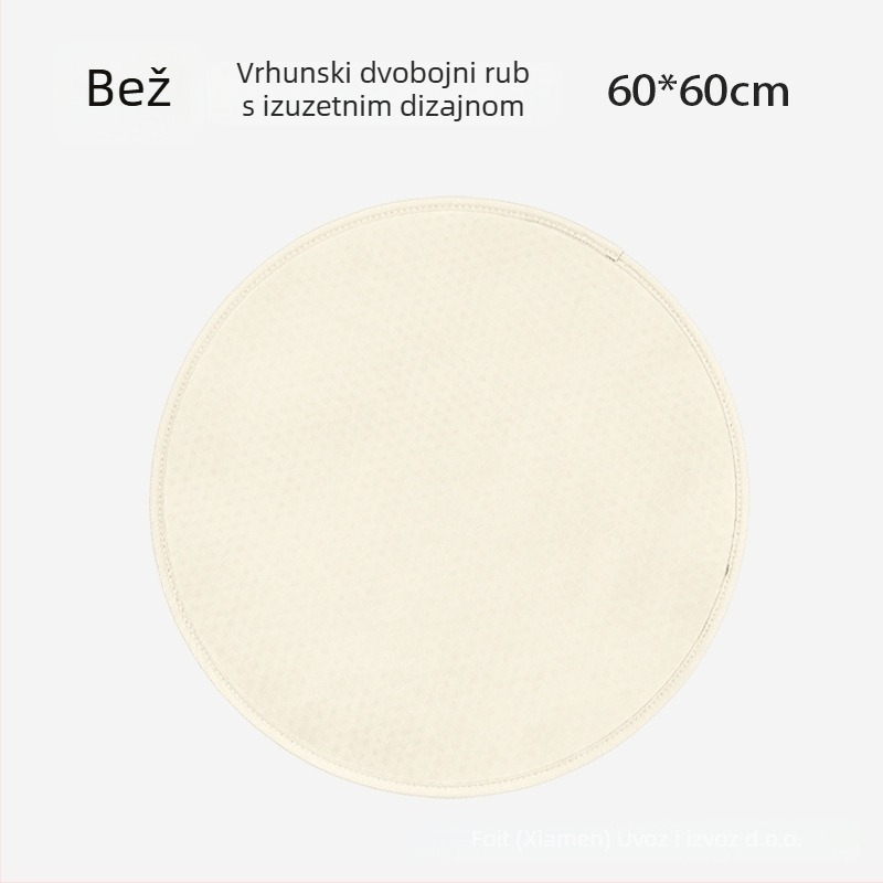 EVA podloga za preskakanje užeta, protuklizna, tiha, kružnog oblika, debljina 0.9 cm, težina 500 g, pogodna za trčanje i fitness
