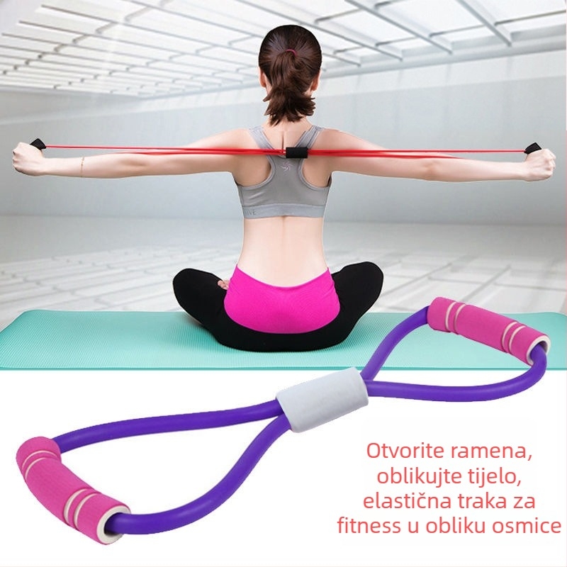 Joga uže i rastezanje traka – latex, joga pomoć od Yoga Ring za kućni fitness