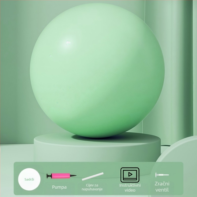 Pilates lopta, debela i otporna na probijanje, napuhavanje, PVC, 100 g, za kućnu upotrebu, joga i rehabilitacija, trening senzorne integracije