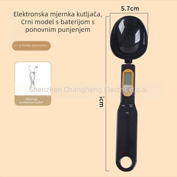 Spoon scale - mini digitalna kuhinjska vaga s kapacitetom 500 g, elektroničko mjerenje, napajanje baterijom/punjenjem