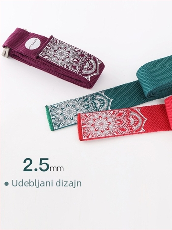 Joga pojas za rastezanje bez elastije, Oneder, pamuk, podrijetlo Dongguan, Guangdong, pogodan Iyengar i Pilates