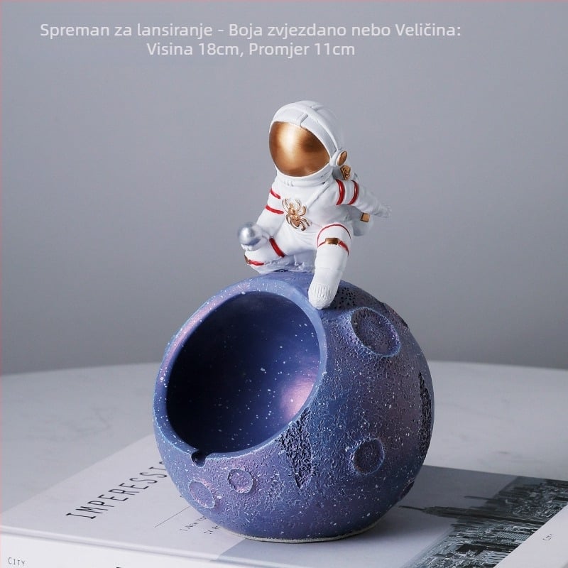 Pepeljara s poklopcem, smolasta izrada, sprječava raspršivanje pepelea, lagani luksuzni dizajn, prilagodljiv logo
