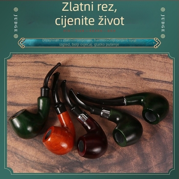 Pipa od Bahua drveta, ručno izrađena, prijenosna s odvojivim filtrom