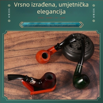 Pipa od Bahua drveta, ručno izrađena, prijenosna s odvojivim filtrom