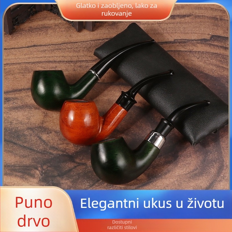 Pipa od Bahua drveta, ručno izrađena, prijenosna s odvojivim filtrom