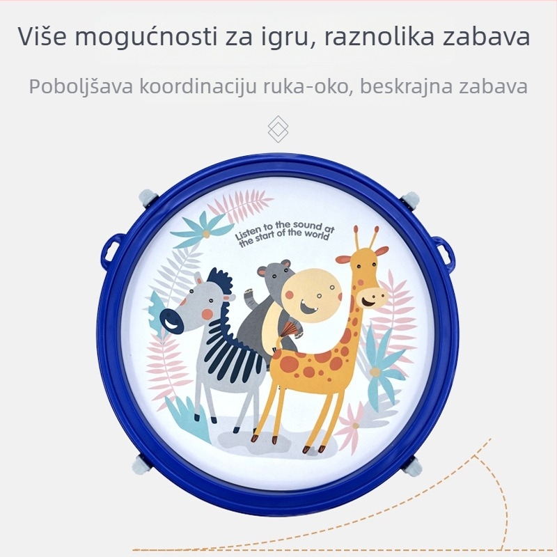 Sedmeročlani set dječjih ritmičkih instrumenata – plastični, za predškolsku dob od 4–6 godina