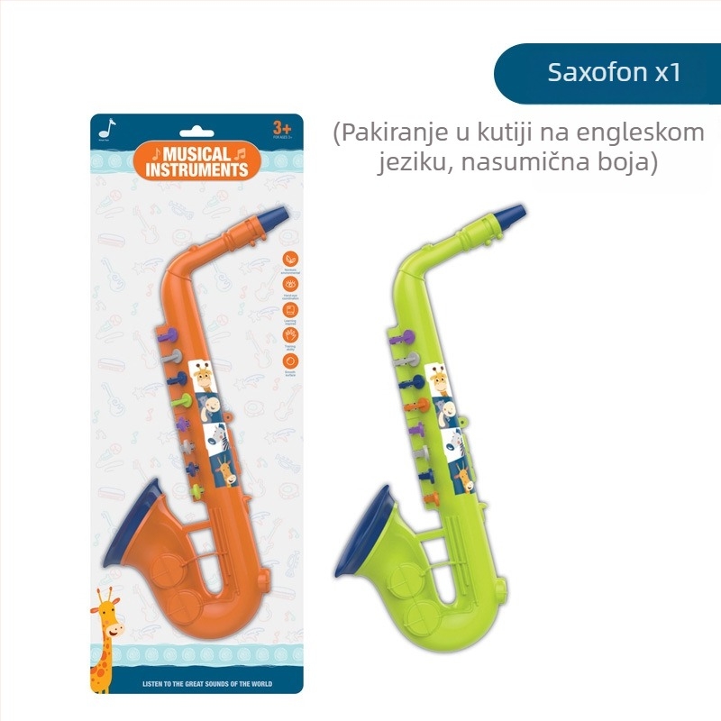Sedmeročlani set dječjih ritmičkih instrumenata – plastični, za predškolsku dob od 4–6 godina
